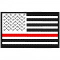 FLAG REFLECTIVE PATCH with RED LINE